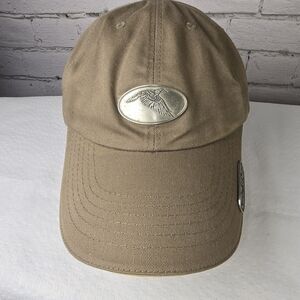 CONNOR Tan Baseball Cap with Silver Emblem